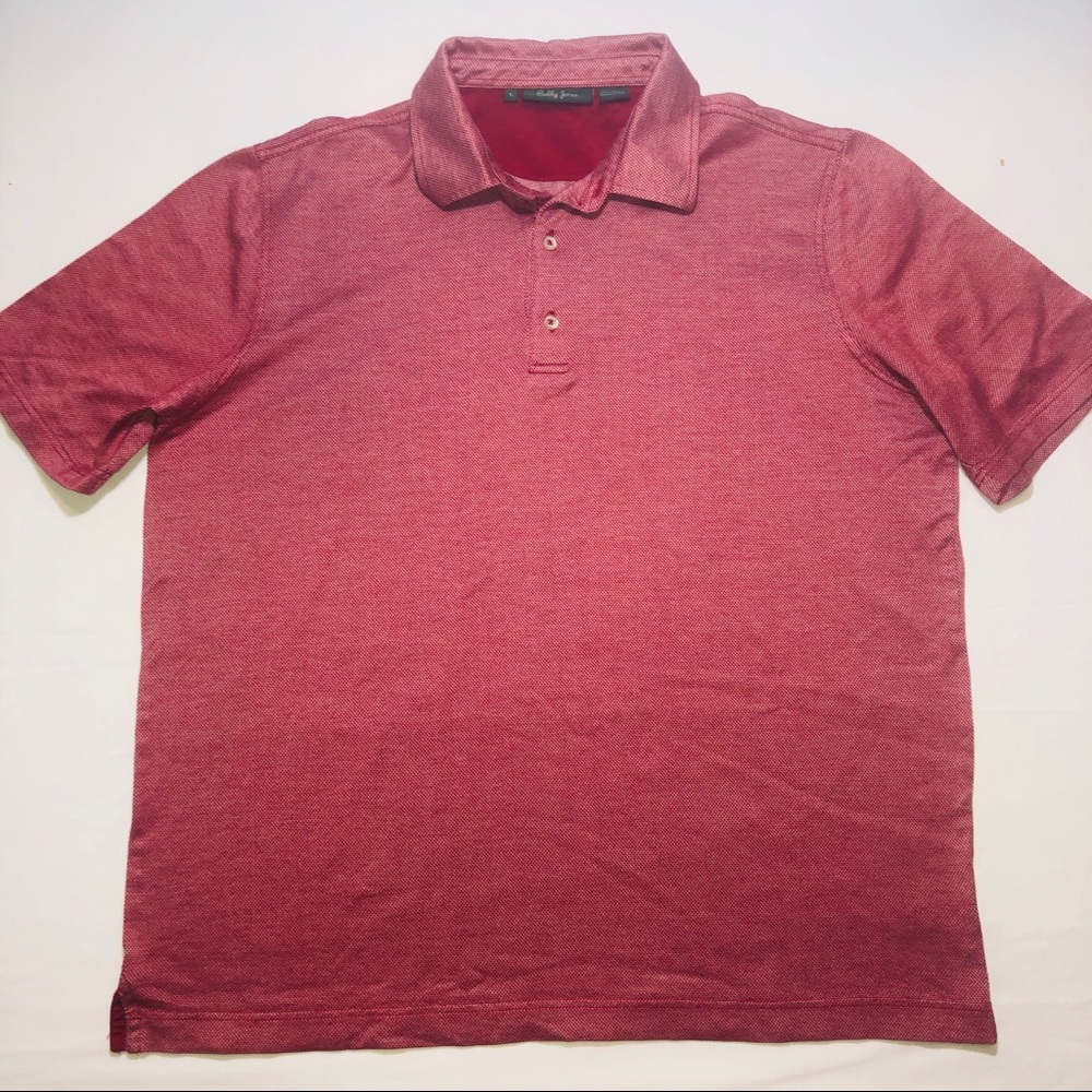 Bobby Jones Mens Golf Polo Red L